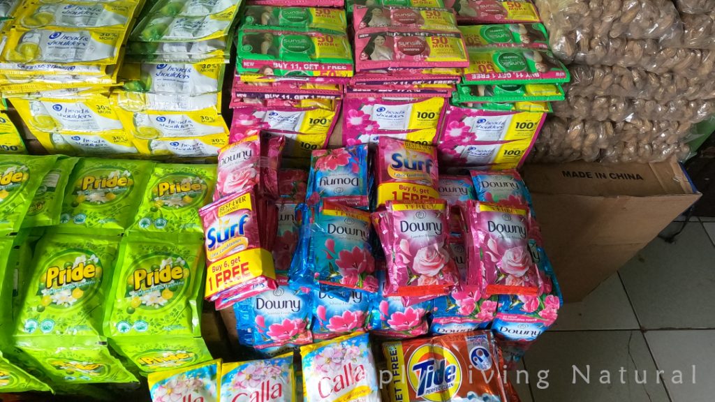 Washing powder mini packs