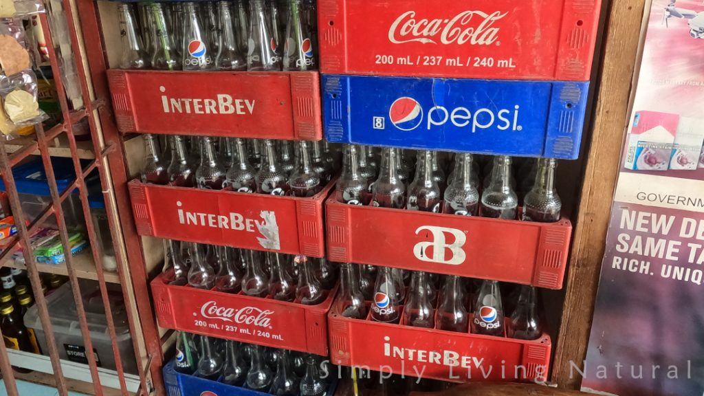 Soft dring glass bottles