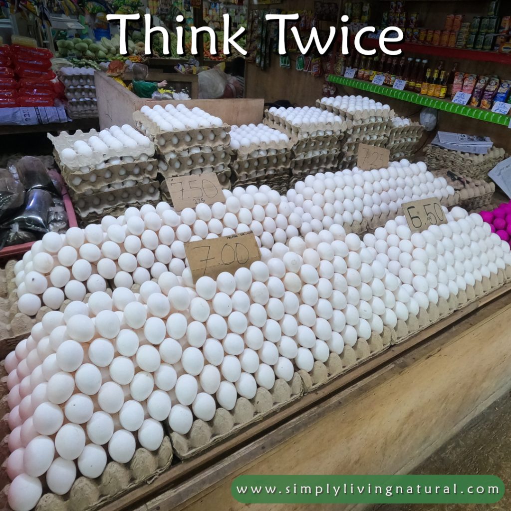 Egg stall at a street market