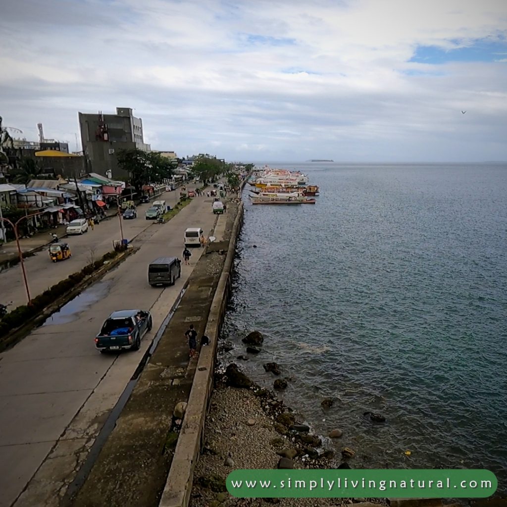Surigao City Boulevard from bird eye view